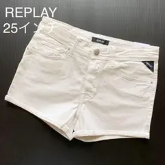 【新品】REPLAY リプレイ　デニムショートパンツ　ストレッチショートパンツのサムネイル