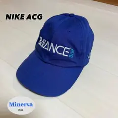 【希少】NIKE ACG ナイキ 90s ヴィンテージ キャップ　銀タグ　紺色 NIKE - 90s ナイキ acg メッシュ ジェット キャップ メンズ