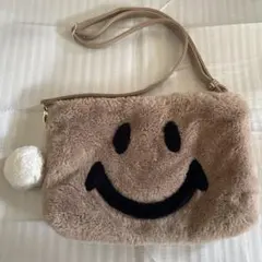 ファー　ニコニコ　ショルダーバック