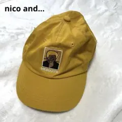 nico and... マスタードカラー刺繍ベースボールキャップ