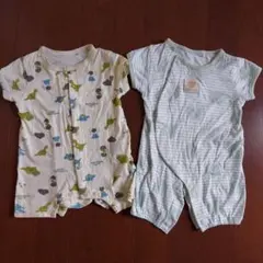 西松屋半袖ロンパース 50〜70cm2点セット