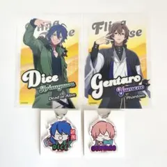 ヒプマイ　有栖川帝統　夢野幻太郎　クリアカード　アクリルキーホルダー　ダイソー