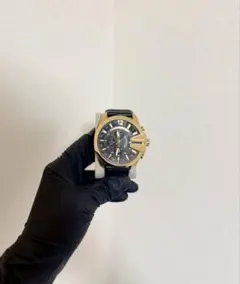 DIESEL ゴールド×ブラック メンズ 腕時計