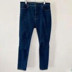 UNIQLO スキニーデニム タイトフィット ハイライズ ダークブルー