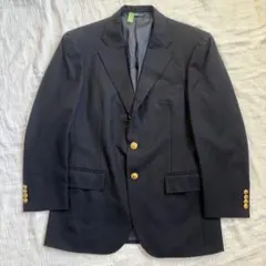 極美品☆Ralph Lauren/テーラード/紺ブレ/金ボタン/日本製/総裏