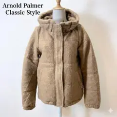 アーノルドパーマー ブルゾン M ベージュ 中綿 フード付き 保温性カジュアル