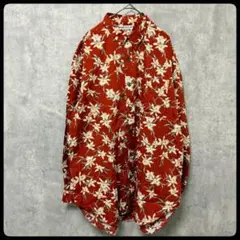 VAN　花柄シャツ　総柄　90s　長袖　レトロのサムネイル