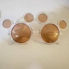 ミッキー　クリアフレームサングラス