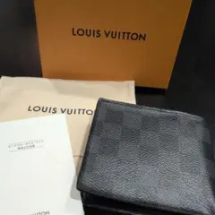 Louis Vuitton ダミエ ブラック 二つ折り財布