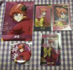 銀魂 インスタントフォト風カード 戦う背中　缶バッジ