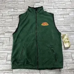 【デッドストック】90s フリースベスト グリーン 刺繍ロゴ コロラド