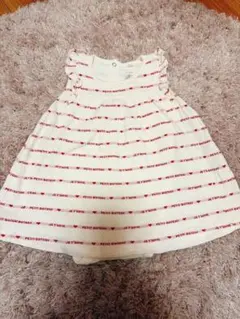 ⭐︎PETIT BATEAU⭐︎ ハート ストライプ ロンパース