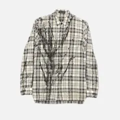 kris van assche ペイント チェックシャツ ダークウェアのサムネイル