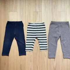UNIQLO 他 レギンス 3枚セット 90