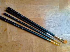 新品、未使用品♡ターナー色彩 黒軸デザイン筆3本セット