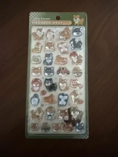 ボンボンドロップシール　柴犬　正規品　和柄