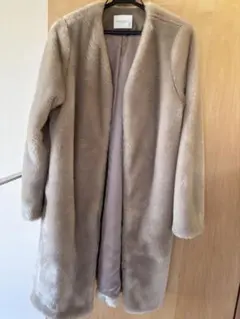 BEAUTY & YOUTH ファーコート ベージュ