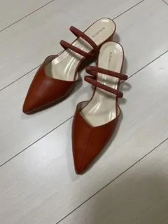 【２０２５未使用】Au BANNISTER★定番ポインテッドトゥ ミュール 38のサムネイル