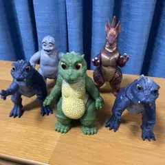 ゴジラオーナメント 特撮大百科 ゴジラ1969＋ミニラ1969 凶悪怪獣