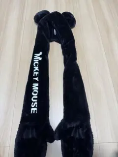 ミッキーマウス 耳付きファーキャップ