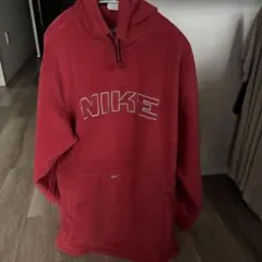 00年代 NIKE ナイキ フリースパーカー センタースウォッシュ ロゴ刺繍