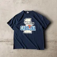 【激レア】USA製90sノースカロライナ大学カレッジTシャツシングルネイビーL