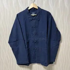 ポストオーバーオールズ チャイナジャケット ネイビー 3107-VSI L