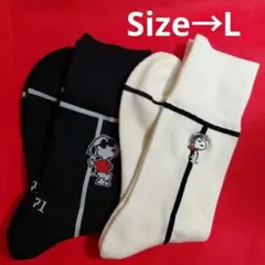 【CHICSTOCKS】シックストックス スヌーピー　靴下　Ｌサイズのサムネイル