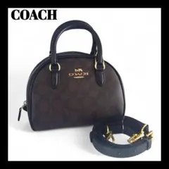 COACH CA591 シグネチャー 2way ミニボストン ショルダーバッグ