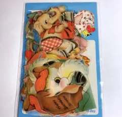 【新品】海外レトロフレークシール　PET素材1点　F168