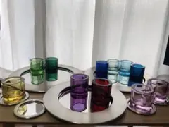 お値下げ！KIVIアメジスト他キャンドル⭐︎イッタラ キビ サルパネヴァプレート 2025年最新】イッタラ kivi アメジストの人気アイテム - メルカリ