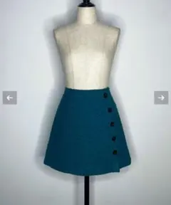 は*※様 シェリエ　sheller ツイードボタンミニスカート sheller】シェリエ TOY ZIPツイードミニスカート - メルカリ