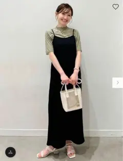 【GU（ジーユー）】リブキャミソールワンピース（XS）