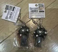 【限定】 黒ミャクミャク　立体キーホルダー 2個　関西万博　新品未開封 PVC