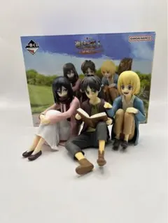 一番くじ 進撃の巨人 A賞 エレン＆ミカサ＆アルミン フィギュア 〜地