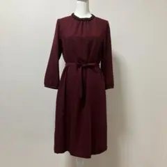 日本製　スーナウーナ　秋　上品　大人　ワンピース　清楚　SunaUna