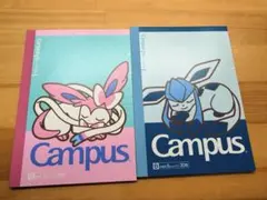 ポケモン　Campusノート2冊　(ニンフィア・グレイシア)のサムネイル