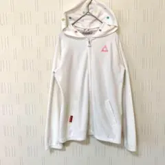 美品✨ルコックスポルティフ　フルジップパーカー　ワンポイント刺繍　羽織り　春