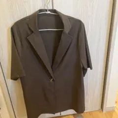 ブラウン ショートスリーブジャケット