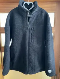 サニークラウズ　フリースジャケット フルジップ　ブラック