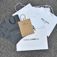 まとめ売り！計11枚　PRADA coach ドルガバ　GUCCI ショッパーのサムネイル