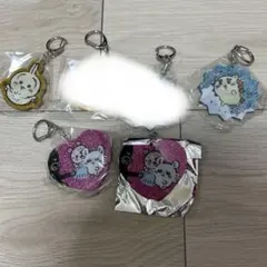キャラクターキーホルダー4個セット　うさぎ ラメアクリルキーホルダー ちいかわ