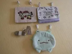 【移動ポケット】　ティッシュポーチ　まとめ売り　中古　女の子　すみっコぐらし