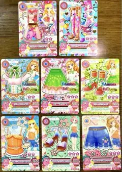 アイカツカード レア ブランド&ノーマル キュート フルコーデ3点 8枚セット③