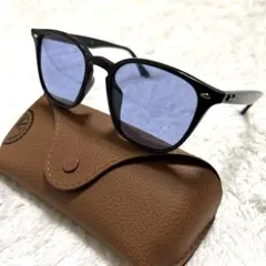 【美品】Ray-Ban レイバン サングラス ブラック ブルーレンズ