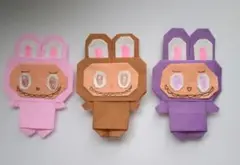 ラブブ折り紙キャラクターセット