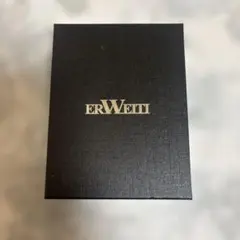 【新品未使用】ERWEITI メンズ 二つ折り財布 ダークブラウン 専用箱付き