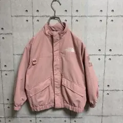 状態◎ノースフェイス 肩ロゴ刺繍ロゴ　ナイロンジャケット キッズ120cm