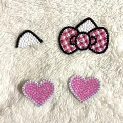 デコうちわ パーツ 猫耳　ピンク