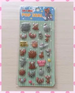 ☆トムとジェリー☆ クリスタルぷくぷくシール　ポップシール